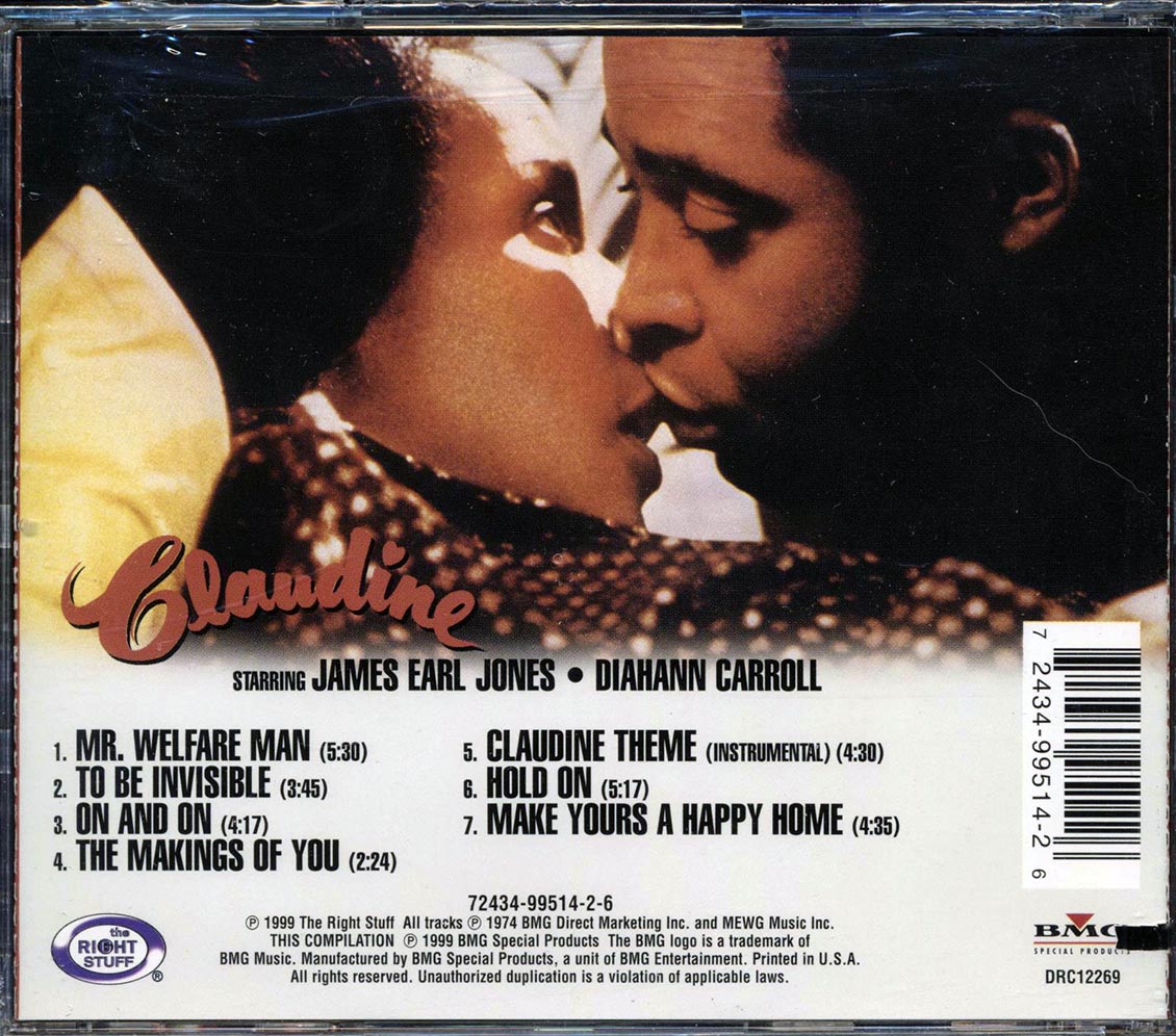 Gladys Knight & The Pips - Claudine: Singing The Original Motion Picture Soundtrack (marked/ltd stock) Music CD