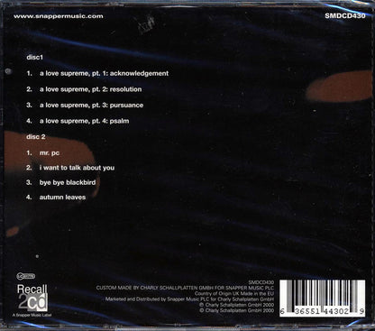 John Coltrane Sheets Of Sound 2xCD Music CD