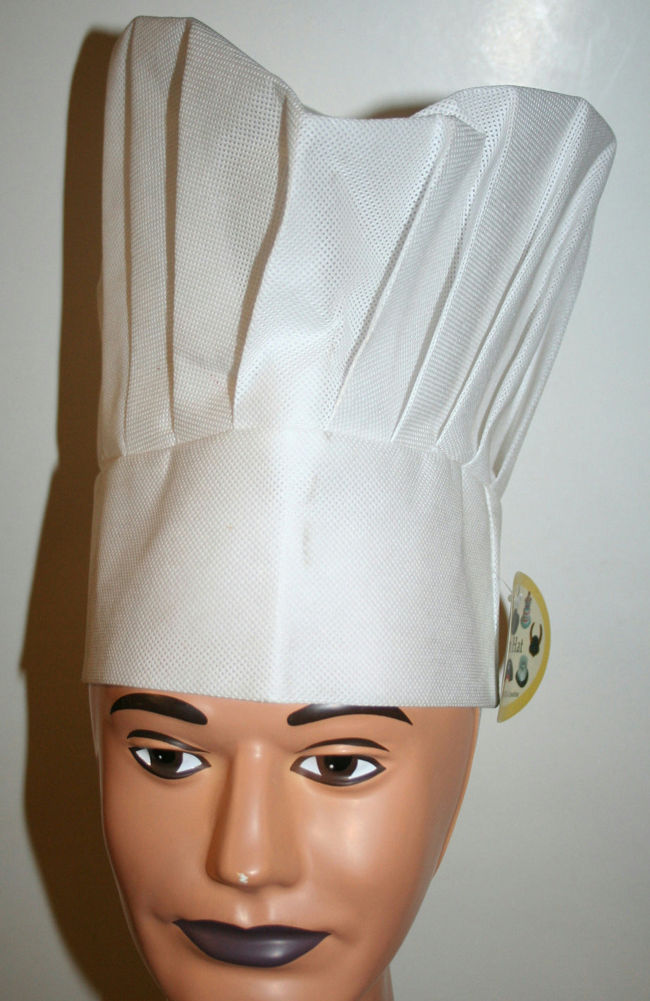 White Oversized Fabric Chef Hat