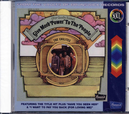 The Chi Lites For God's Sake Give More Power To The People Music CD