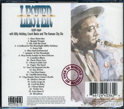 Lester Young - Easy Does It 1936-1940 Music CD