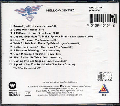 Van Morrison, Hollies, The Lovin' Spoonful, Etc. - Mellow Sixties: Twelve Easy Rockin' Hits Of The Sixties (marked/ltd stock) Music CD