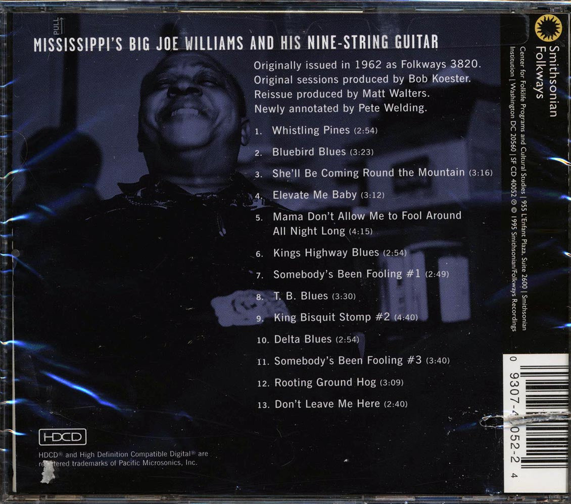 Big Joe Williams - Mississippi's Big Joe Williams And His Nine String Guitar Music CD