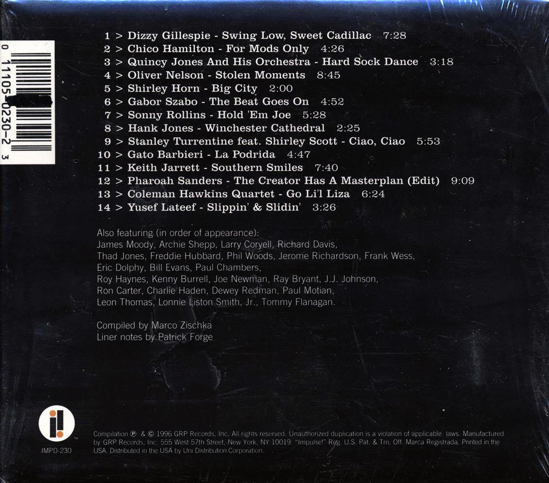 Dizzy Gillespie, Chico Hamilton, Quincy Jones & His Orchestra, Etc. - The Roots Of Acid Jazz (marked/ltd stock) Music CD