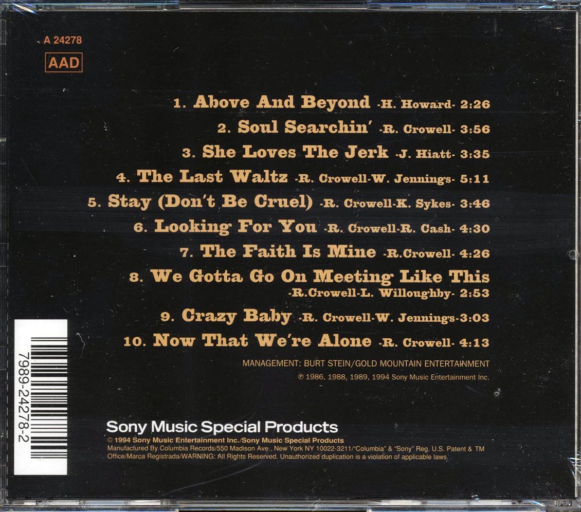 Rodney Crowell - Soul Searchin' Music CD