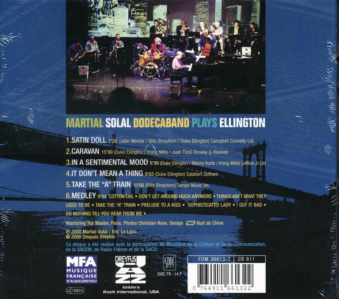 Martial Solal Dodecaband - Plays Ellington (marked/ltd stock) Music CD