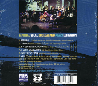 Martial Solal Dodecaband - Plays Ellington (marked/ltd stock) Music CD