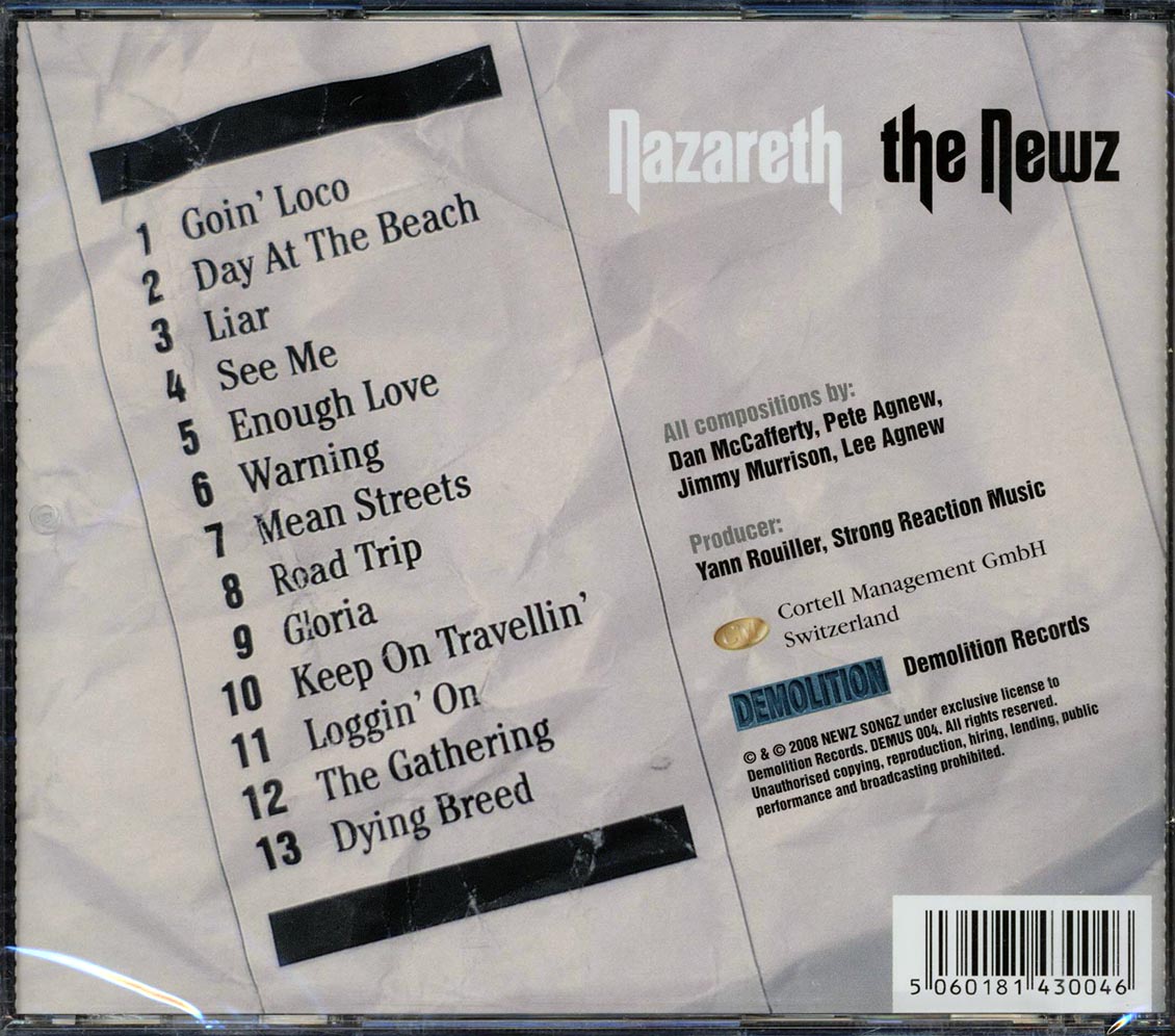 Nazareth - The Newz Music CD