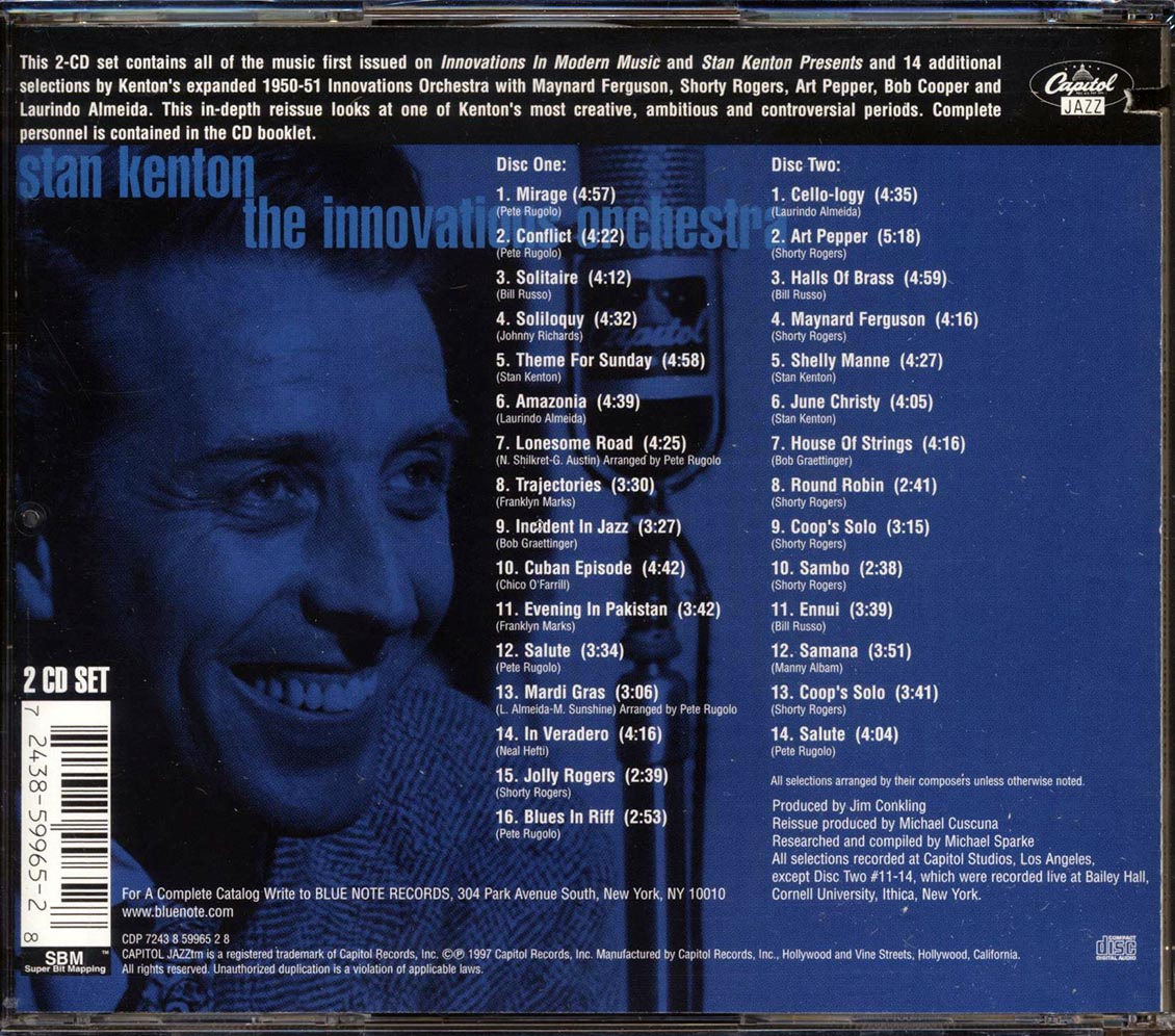 Stan Kenton - The Innovations Orchestra (30 tracks) (2xCD) (marked/ltd stock) Music CD