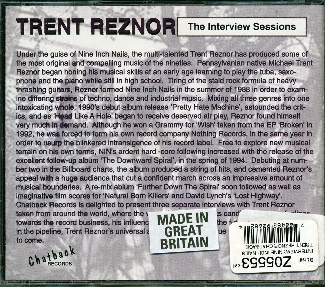 Trent Reznor - The Interview Sessions Music CD