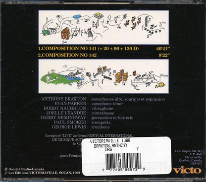 Anthony Braxton - Ensemble: Victoriaville 1988 Music CD