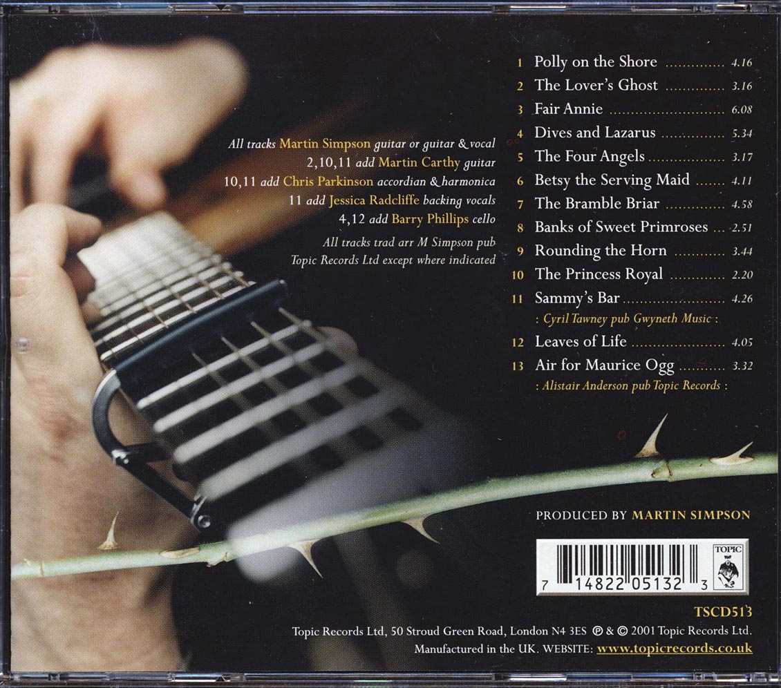 Martin Simpson - The Bramble Briar Music CD