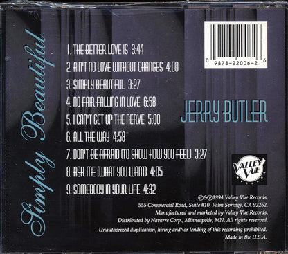 Jerry Butler - Simply Beautiful Music CD