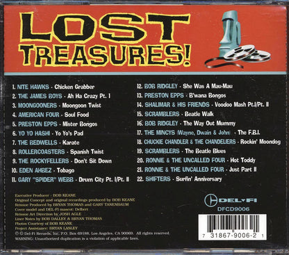 Nite Hawks, The James Boys, Moongooners, Etc. - Lost Treasures (22 tracks) Music CD