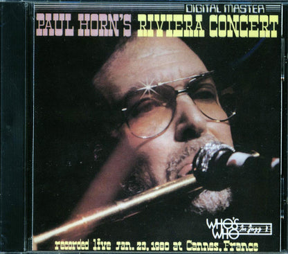 Paul Horn Paul Horn's Riviera Concert Music CD