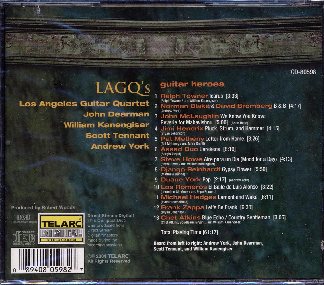 Los Angeles Guitar Quartet - LAGQ's Guitar Heroes (marked/ltd stock) Music CD