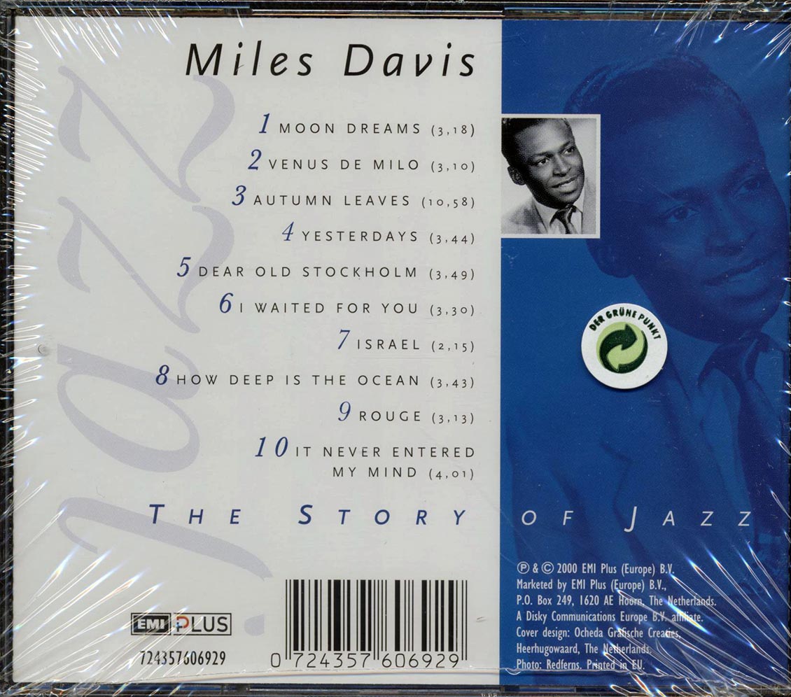 Miles Davis - The Story Of Jazz Music CD