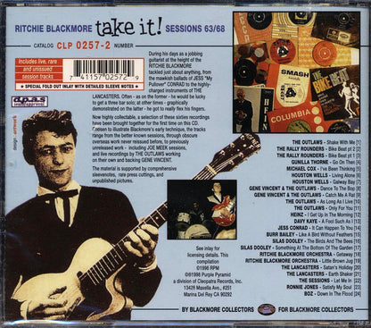 Ritchie Blackmore - Take It: Sessions 63/68 (24 tracks) (gold CD) (ltd. ed.) (incl. large booklet) Music CD