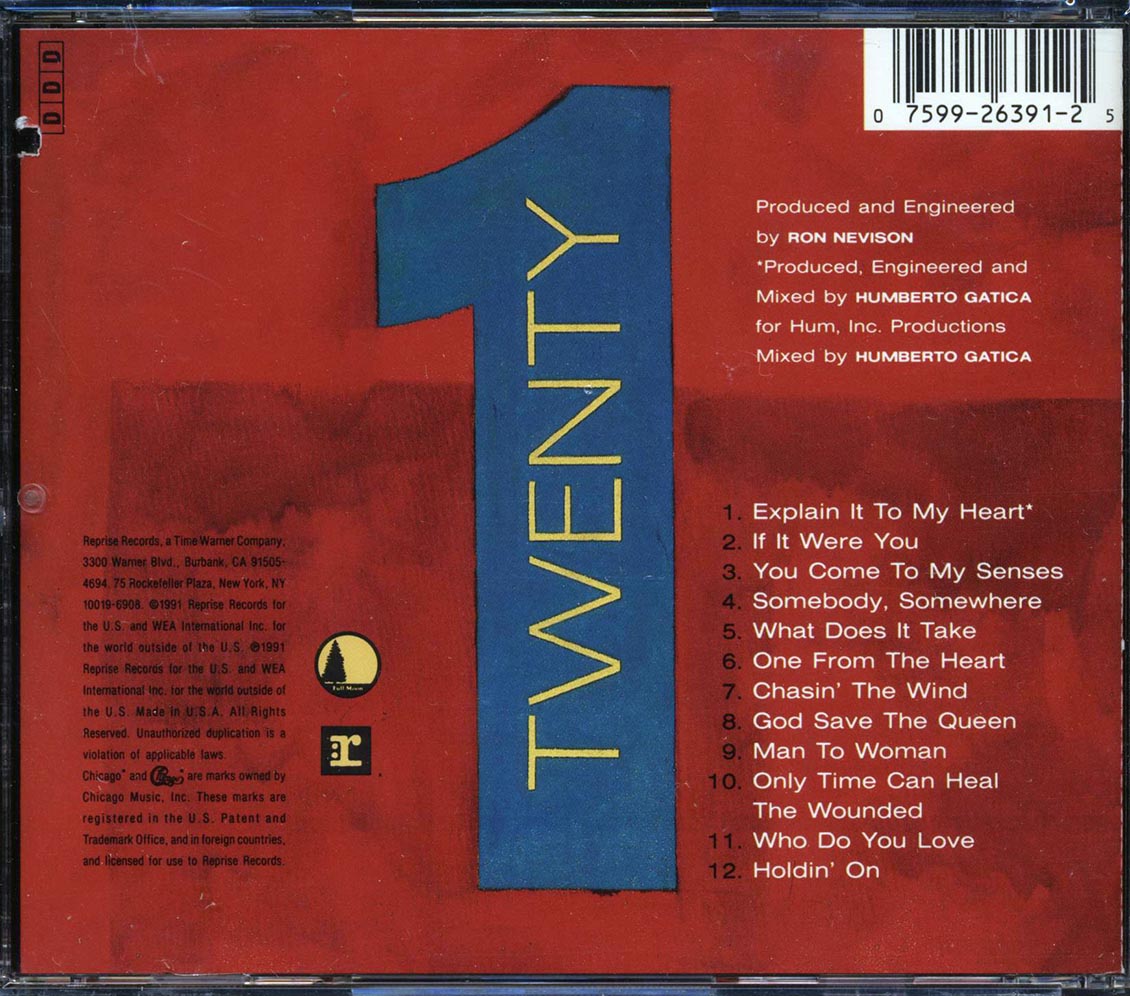 Chicago - Twenty 1 (marked/ltd stock) Music CD
