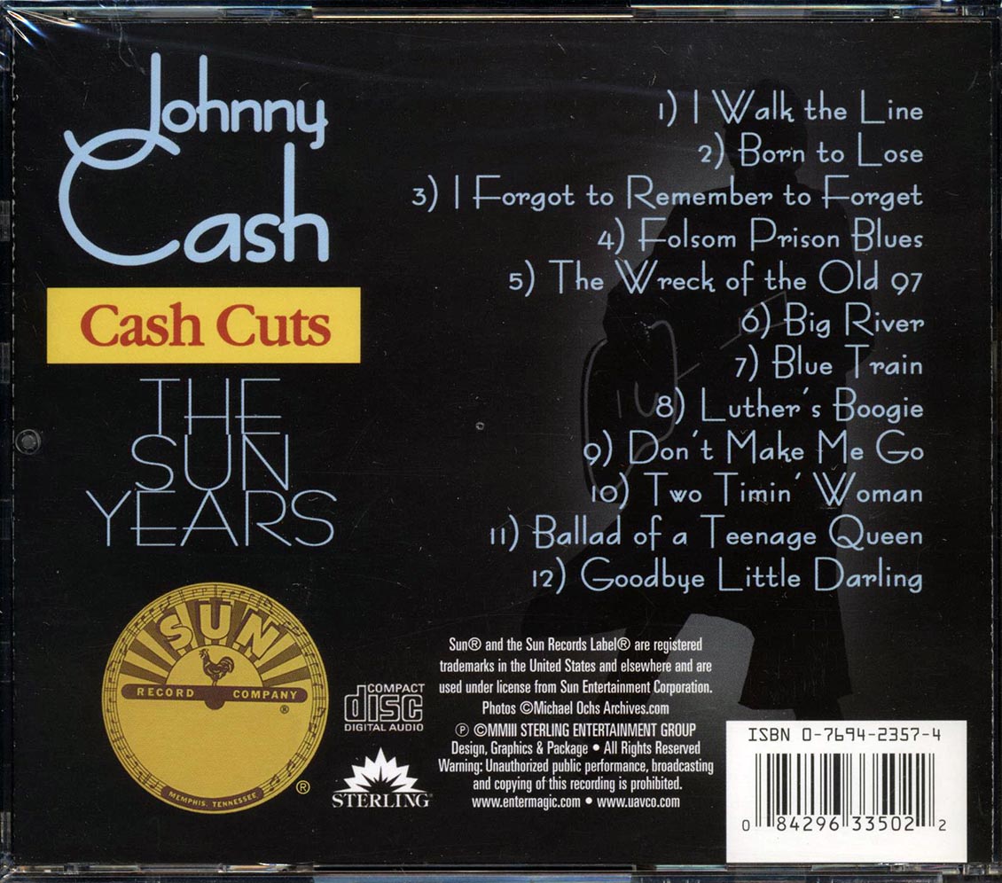 Johnny Cash - Cash Cuts: The Sun Years Music CD