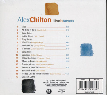 Alex Chilton - Live In Anvers Music CD