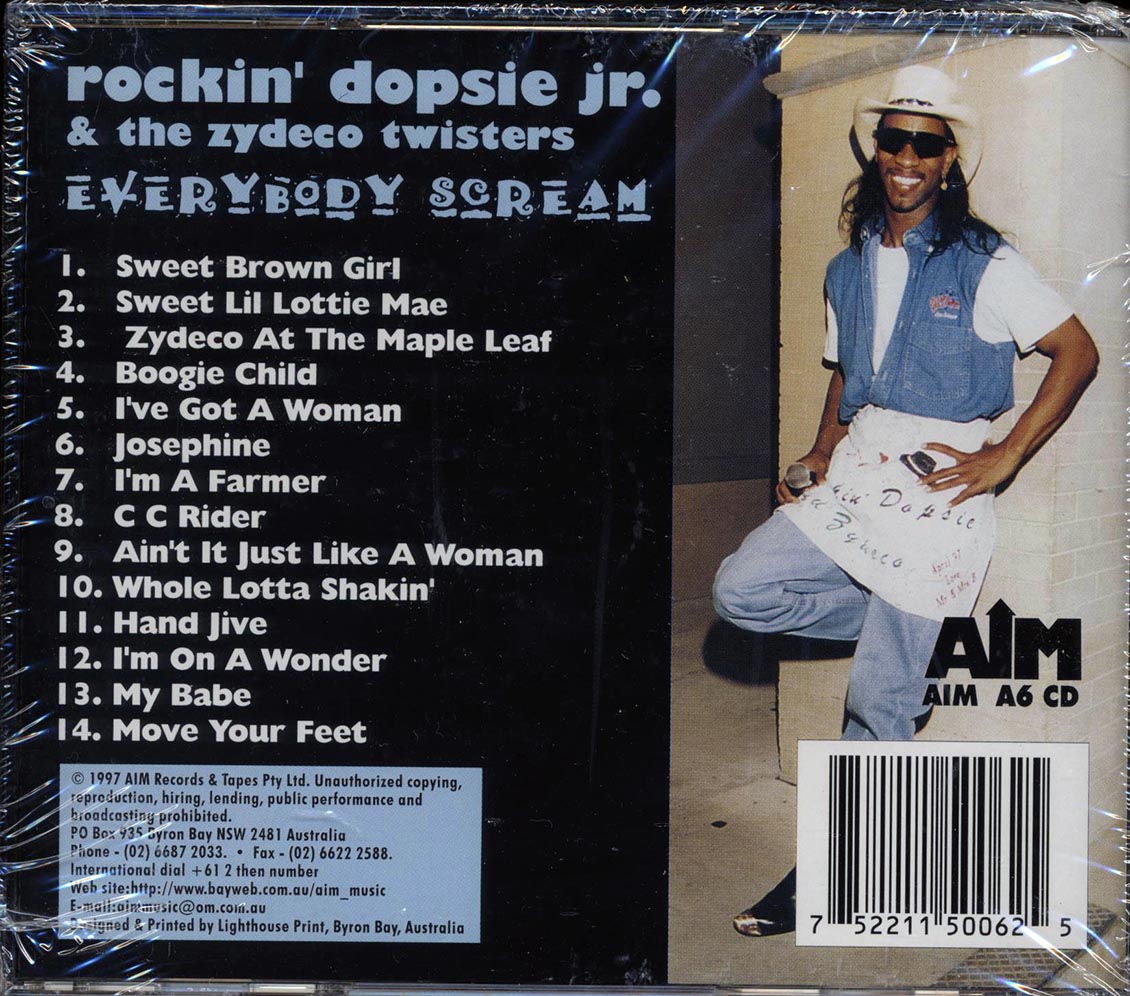 Rockin' Dopsie Jr. & The Zydeco Twisters - Everybody Scream Music CD