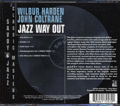 Wilbur Harden, John Coltrane - Jazz Way Out Music CD