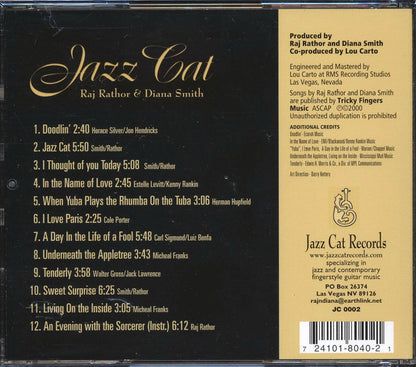 Raj Rathor Diana Smith Jazz Cat Music CD