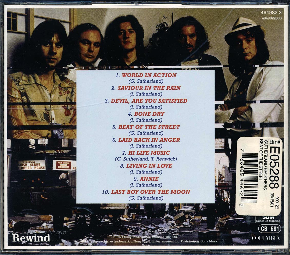 Sutherland Brothers & Quiver - Beat Of The Street Music CD