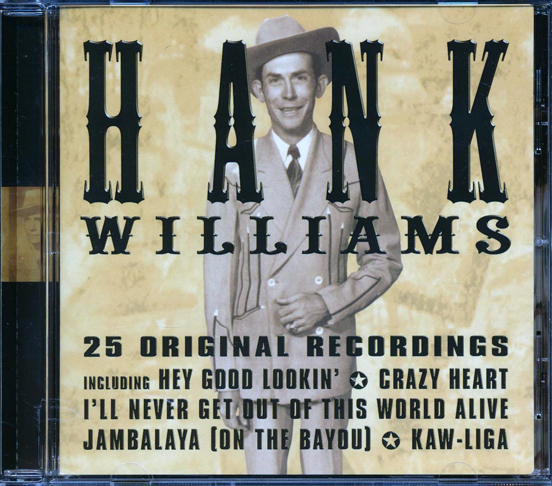 Hank Williams - 25 Original Recordings (25 tracks) Music CD