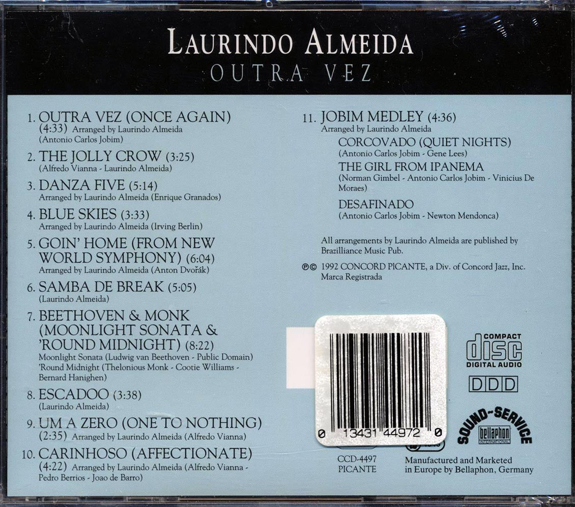 Laurindo Almeida - Outra Vez: Once Again Music CD