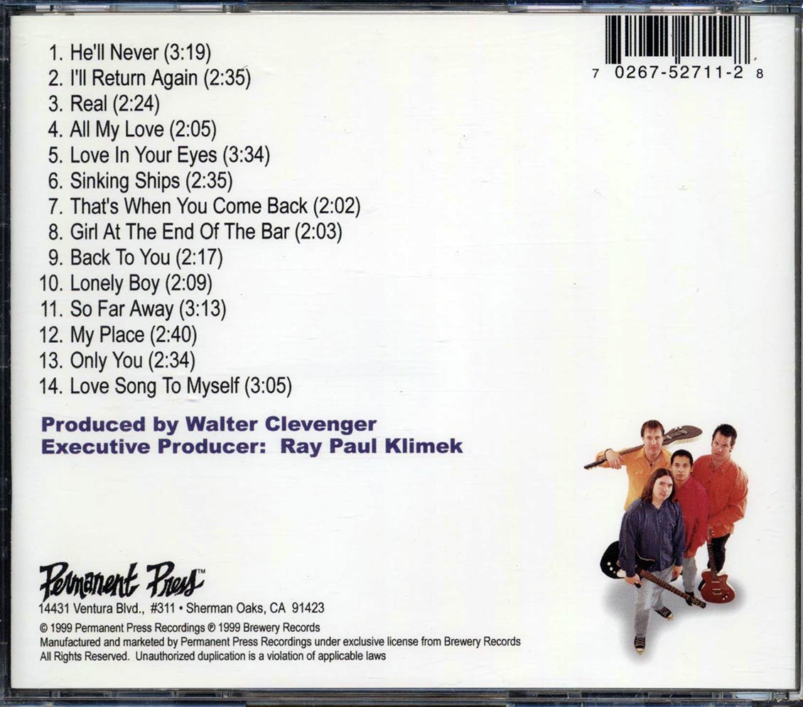 Walter Clevenger & The Dairy Kings - Love Songs To Myself Music CD