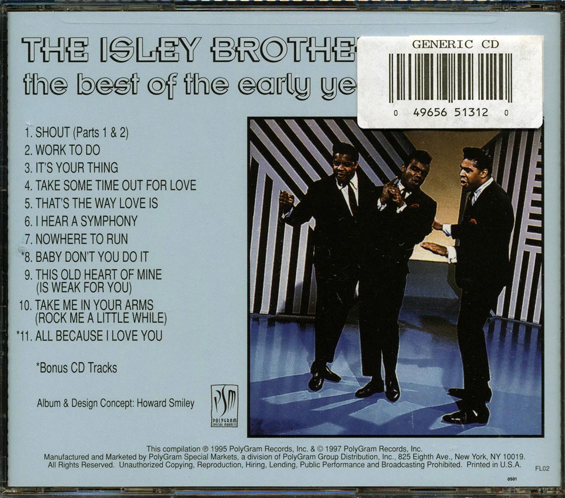 The Isley Brothers - The Best Of The Early Years Music CD