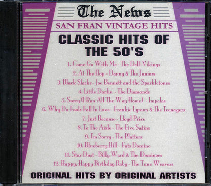 The Dell-Vikings, Danny & The Juniors, The Diamonds, Etc. - Classic Hits Of The 50's Music CD