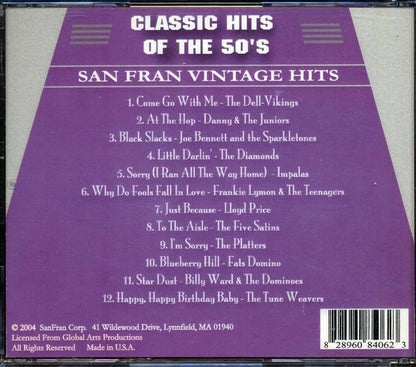 The Dell-Vikings, Danny & The Juniors, The Diamonds, Etc. - Classic Hits Of The 50's Music CD