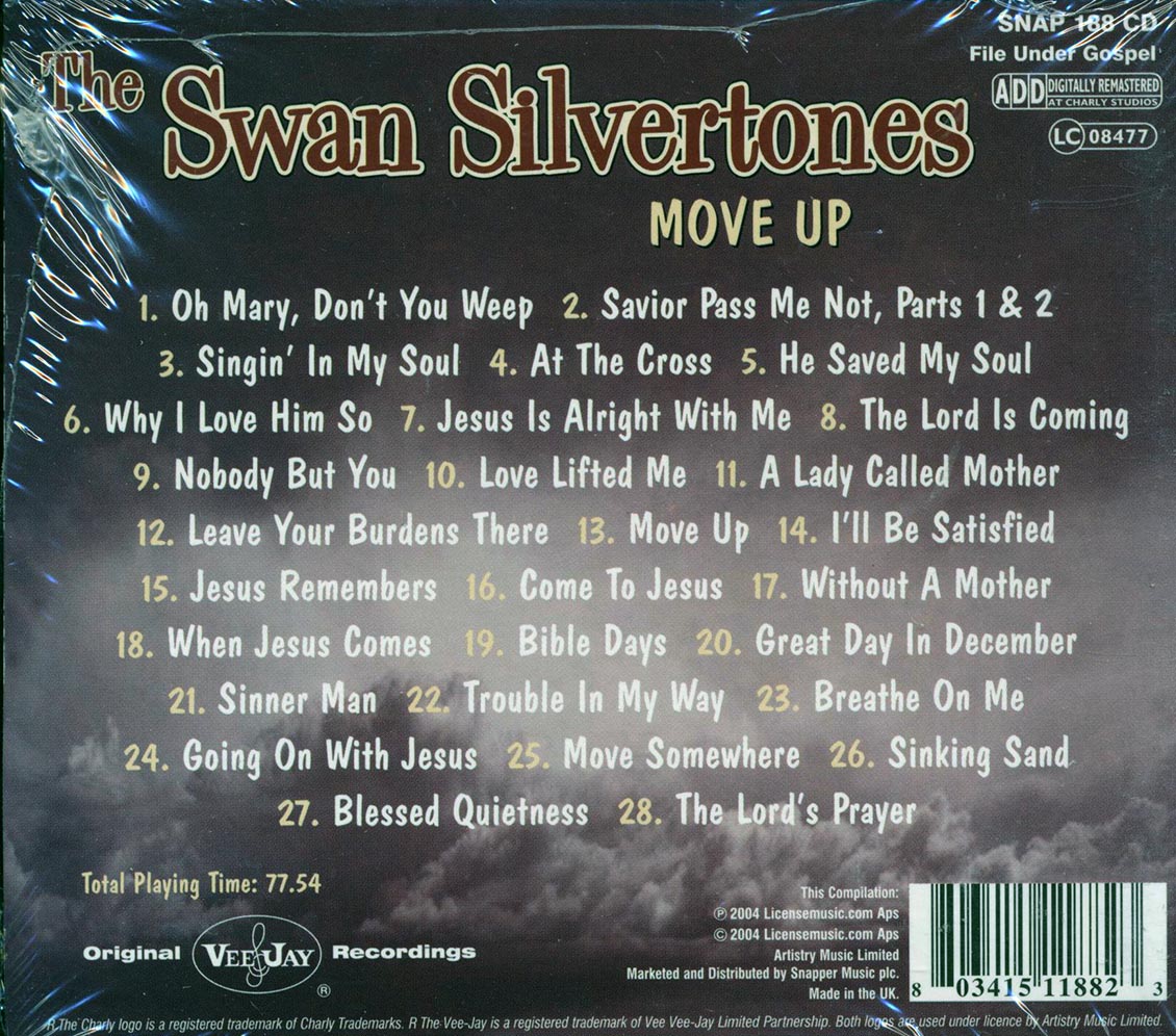 The Swan Silvertones - Move Up (28 tracks) Music CD