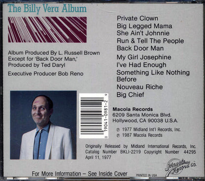 Billy Vera - The Billy Vera Album Music CD