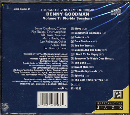 Benny Goodman - Florida Sessions (marked/ltd stock) Music CD