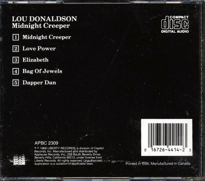 Lou Donaldson - Midnight Creeper Music CD