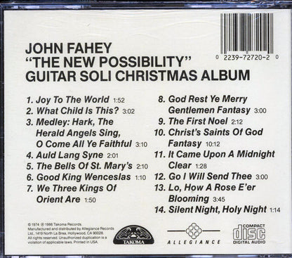 John Fahey - The New Possibility: Guitar Soli Chirstmas Album Music CD