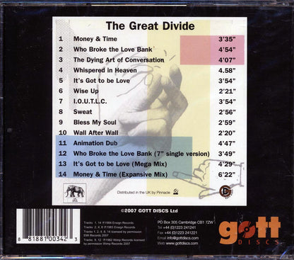 The Great Divide - Money And Time Music CD