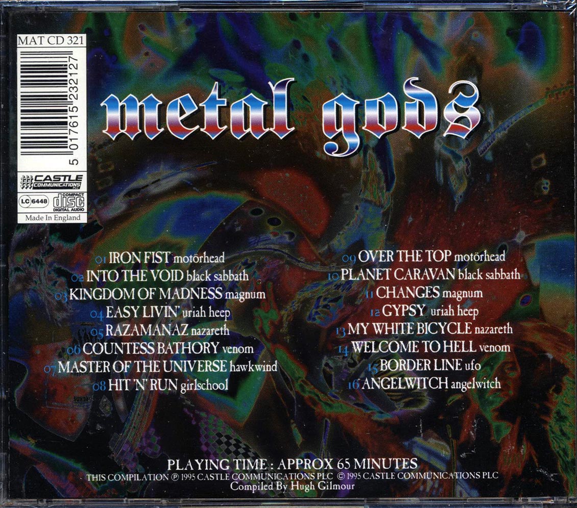 Motorhead, Black Sabbath, Magnum, Nazareth, Etc. - Metal Gods Music CD