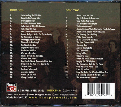 The Carter Family - Sunshine In The Shadows (48 tracks) (2xCD) Music CD