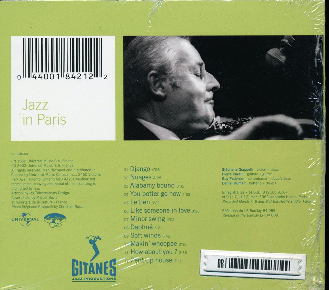 Stephane Grappelli - Django Music CD