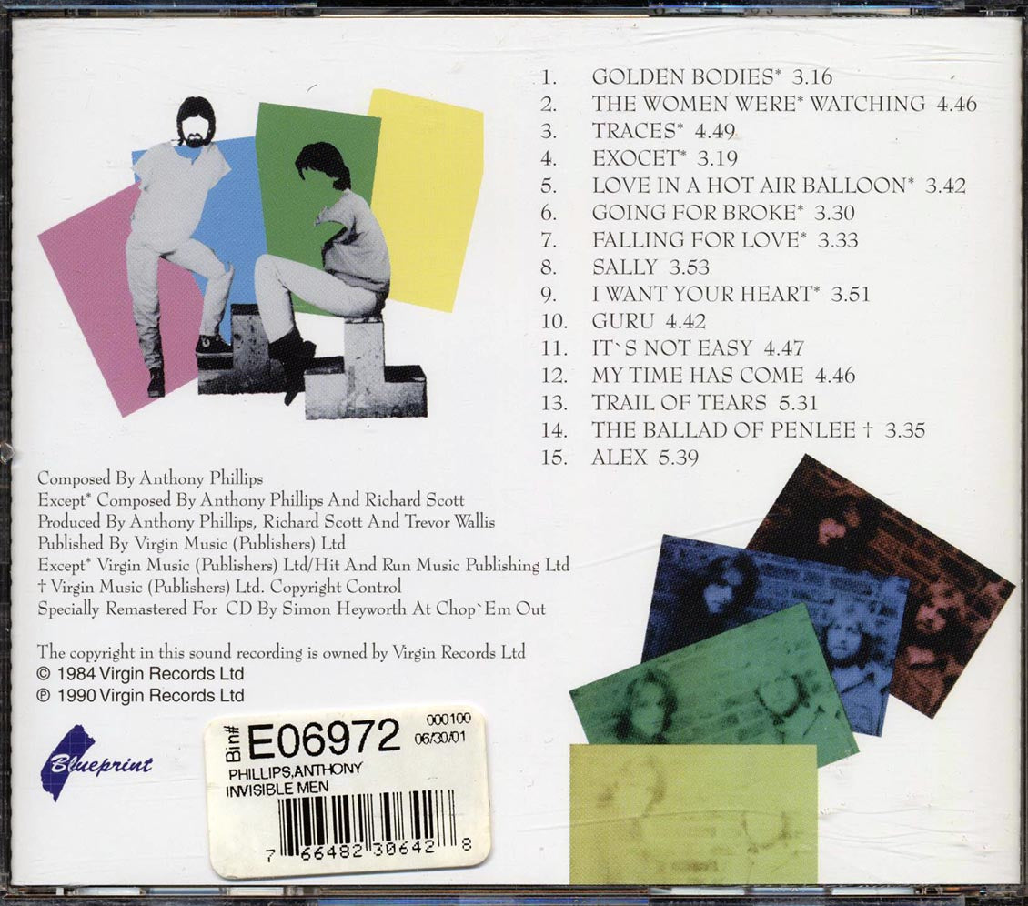 Anthony Phillips - Invisible Men Music CD
