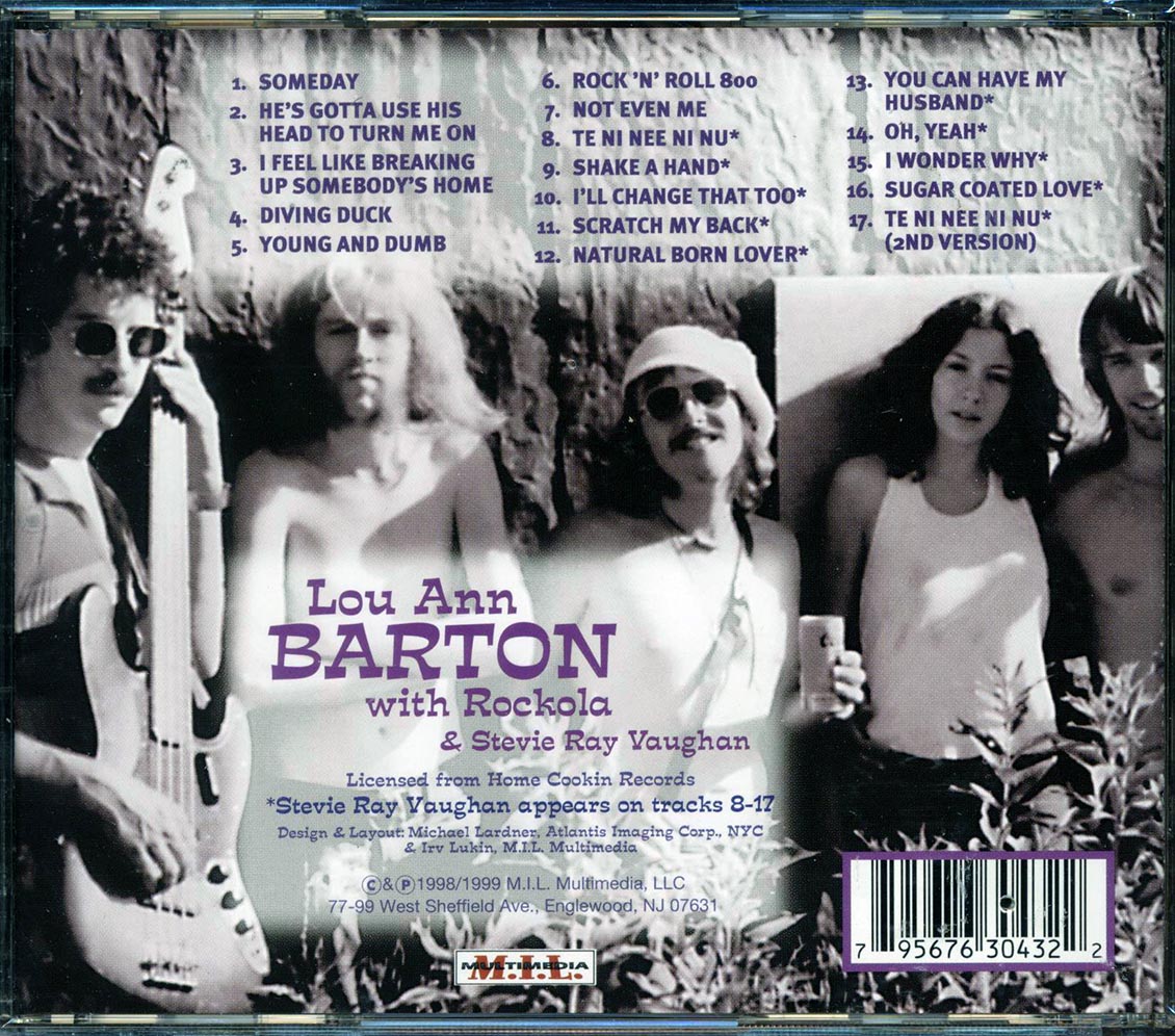 Lou Ann Barton, Rockola, Stevie Ray Vaughan - Sugar Coated Love Music CD