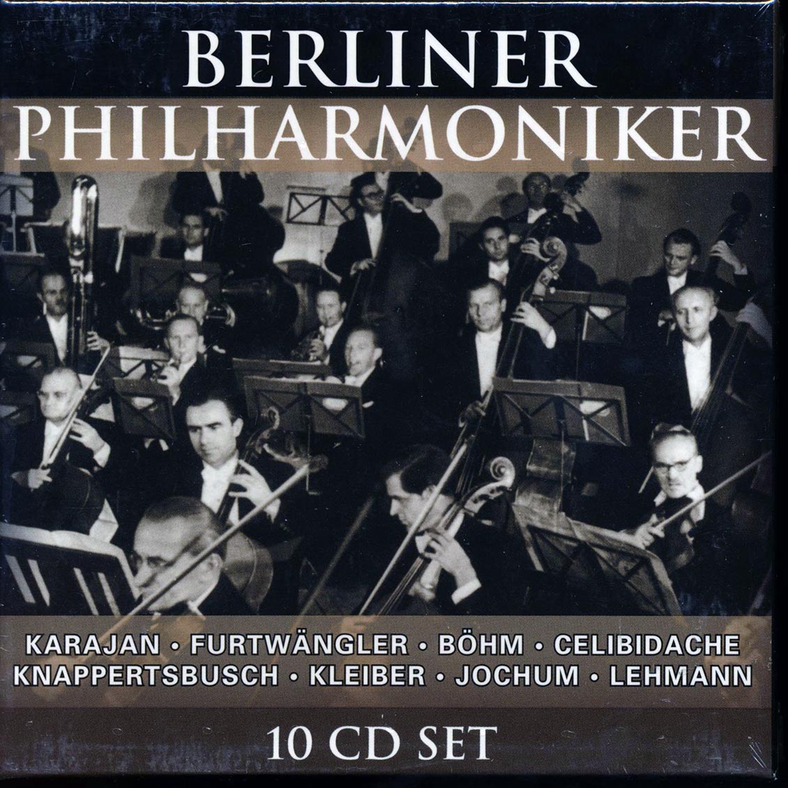 Berliner Philharmoniker - Karajan; Furtwangler; Bohm; Celibidache; Knappertsbusch; Kleiber; Jochum; Lehmann (10xCD) (box set) Music CD