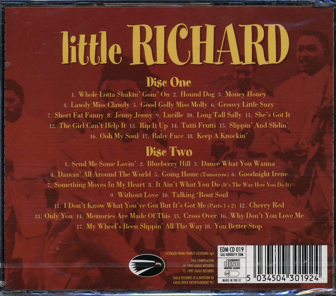 Little Richard - The Masters (36 tracks) (2xCD) Music CD