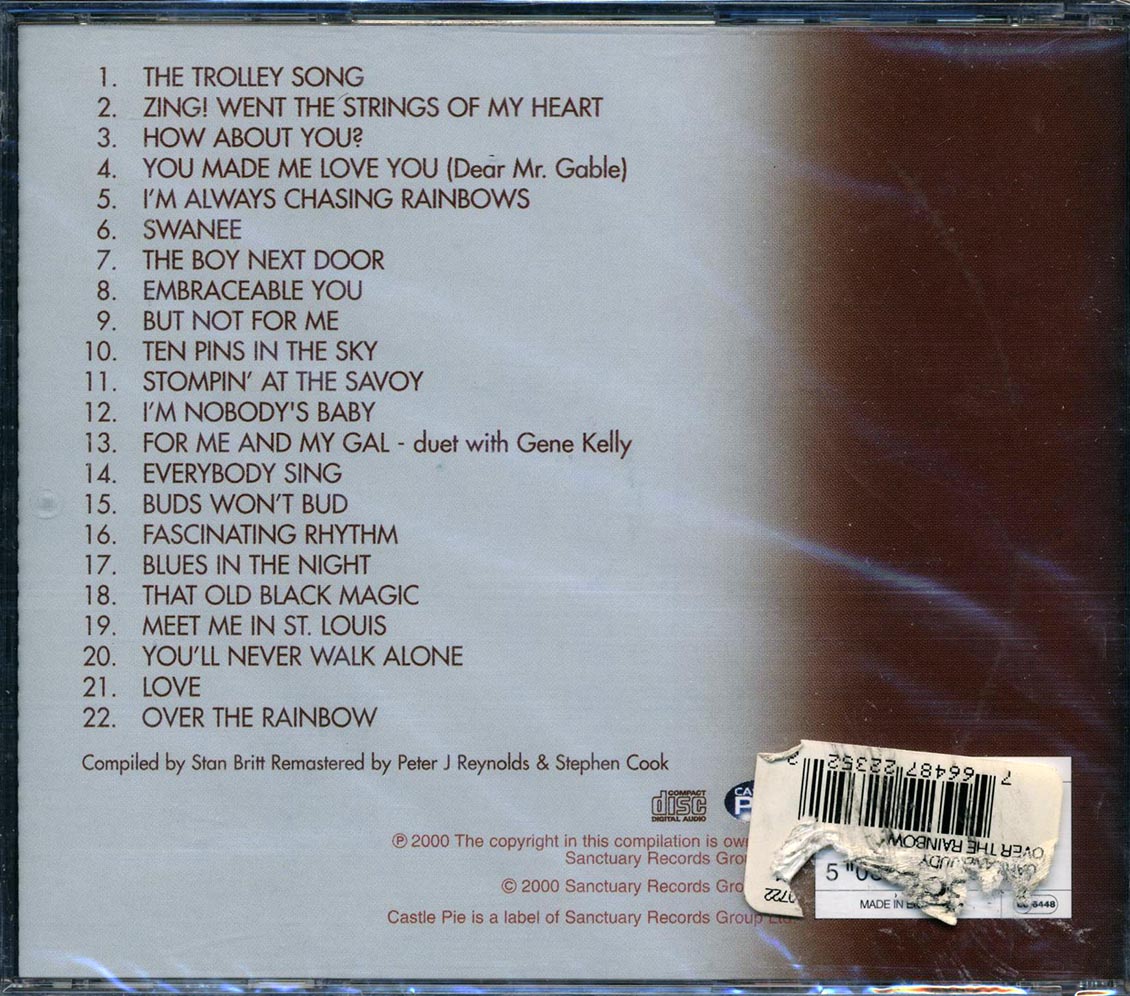 Judy Garland - Over The Rainbow (22 tracks) Music CD