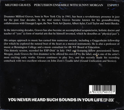 Milford Graves - Percussion Ensemble Music CD